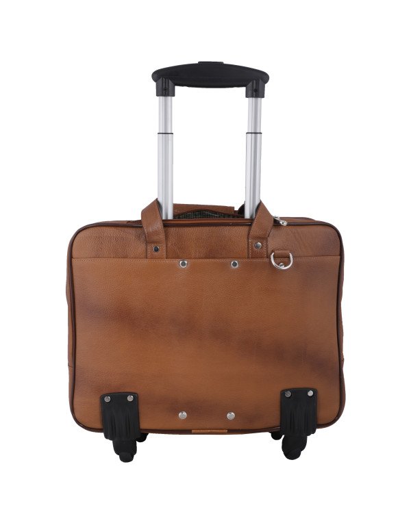 HugMe.fashion Genuine Leather Trolley Soft Bag TB22