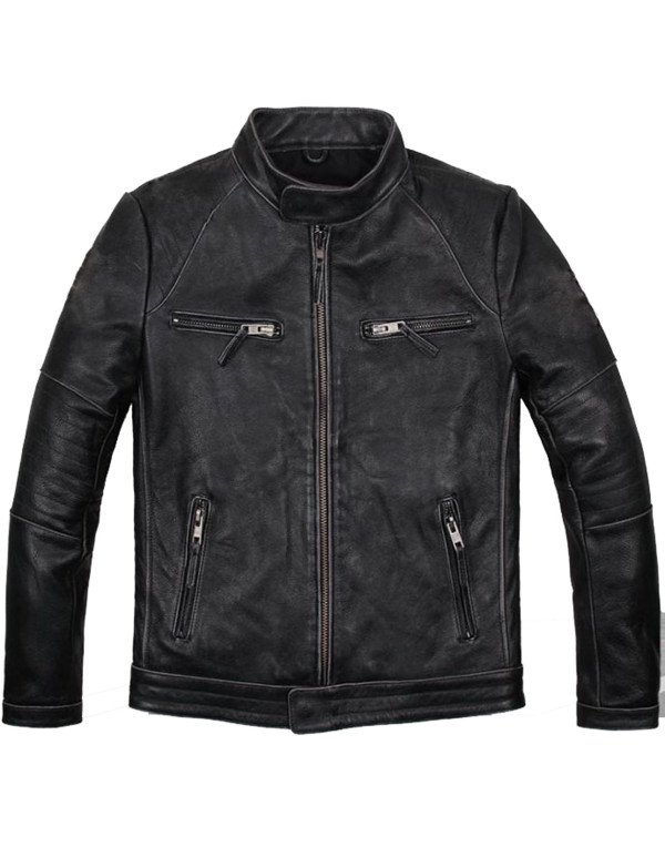 HugMe.fashion Real Genuine Leather Bomber Jacket For Men JK128