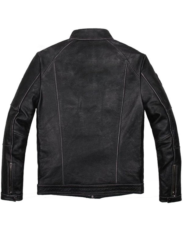 HugMe.fashion Real Genuine Leather Bomber Jacket For Men JK128