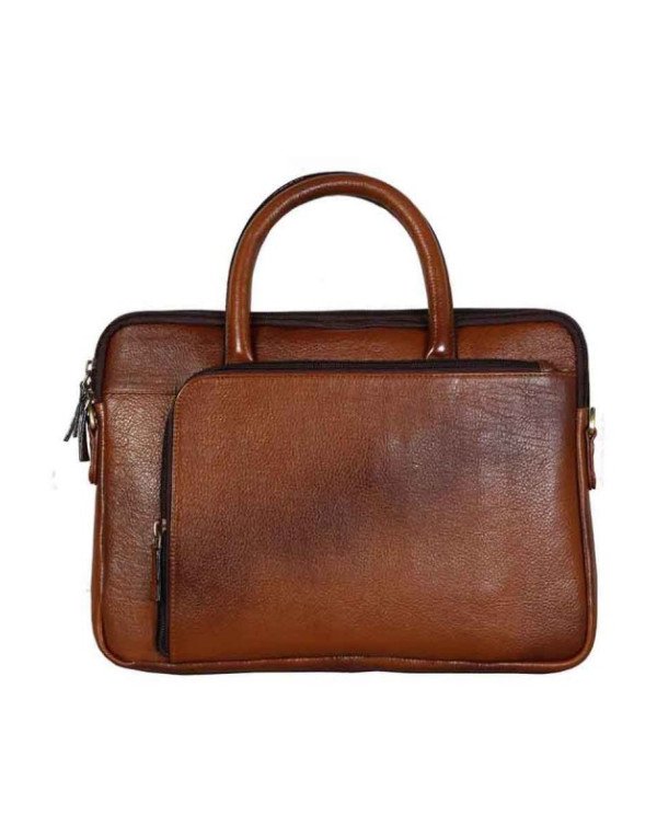 Classy Genuine Leather Tan Colour Office/ Laptop B...