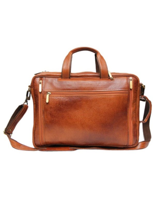 Business Men Genuine Leather Brown Backpack BP11