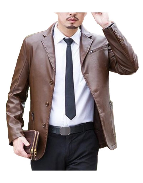 HugMe.fashion Brown Formal Blazer Made From Sheep ...