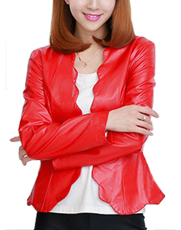 HugMe.fashion Leather Jacket Slim Fit Short Jacket LJK52