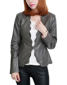 HugMe.fashion Leather Jacket Slim Fit Short Jacket LJK52