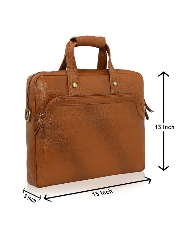 New HugMe.fashion Genuine Leather Laptop Bag LB73