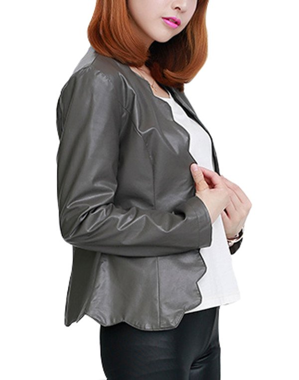 HugMe.fashion Leather Jacket Slim Fit Short Jacket LJK52