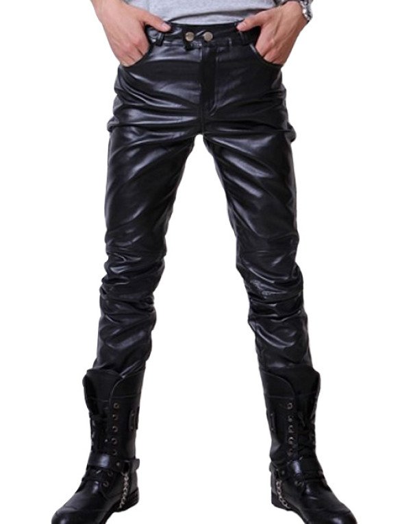 HugMe.fashion Genuine Sheep Leather Casual Pant in...