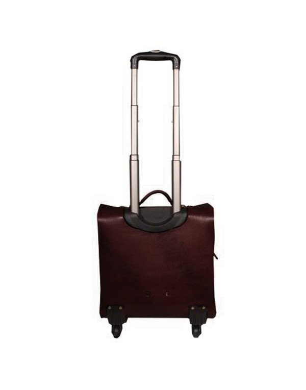 HugMe.fashion Genuine leather Trolley Soft Bag In Black TB16