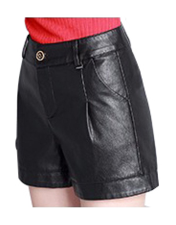 HugMe.fashion Solid Shorts For Women in Black For Ladies SH20