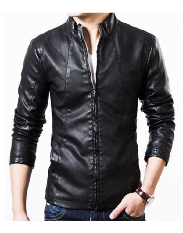 HugMe.fashion Genuine Sheep Leather Jacket Black JK192