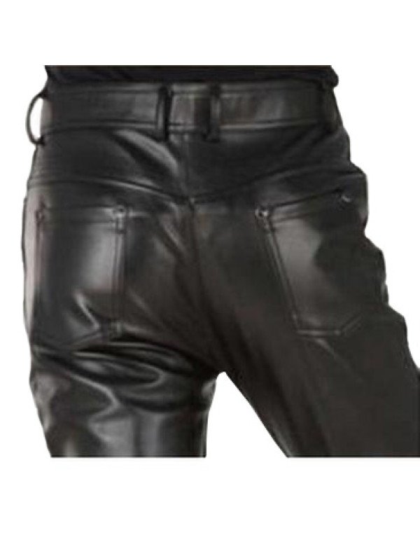 HugMe.fashion Genuine Sheep Leather Formal Pant  in Black Color PT2