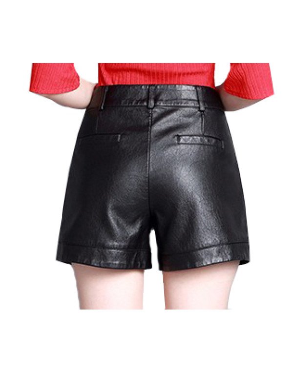 HugMe.fashion Solid Shorts For Women in Black For Ladies SH20