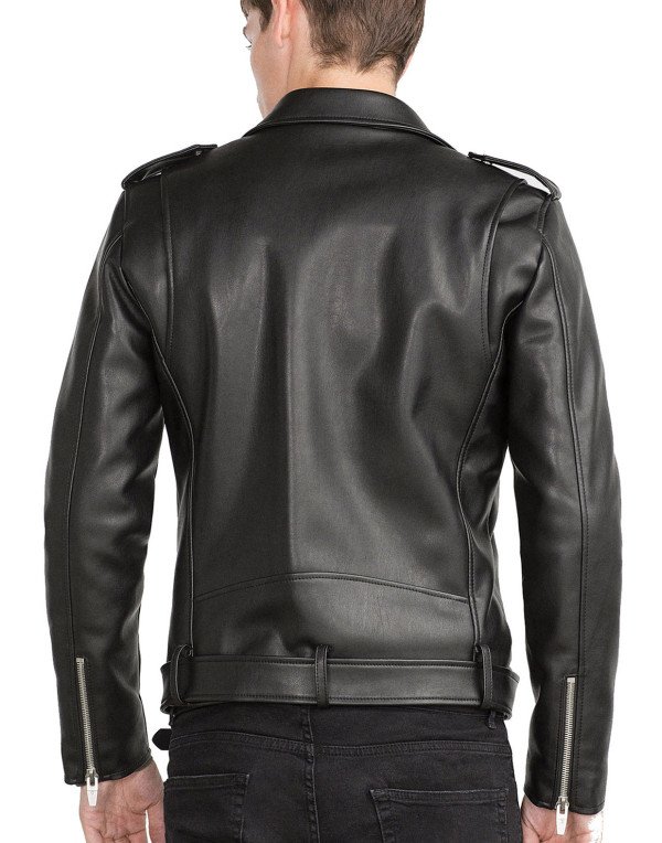 HugMe.fashion Leather Jacket Slim Biker Motorcycle jacket in coat collar JK84