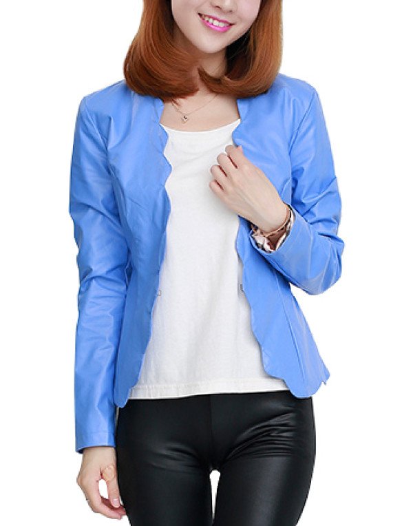 HugMe.fashion Leather Jacket Slim Fit Short Jacket LJK52