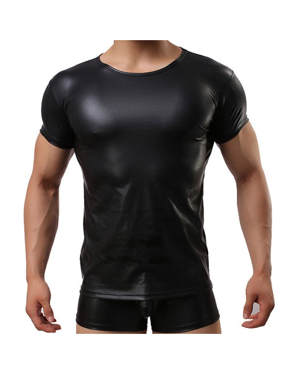 Genuine Sheep Leather T-shirt For Men Slim Fit TS1