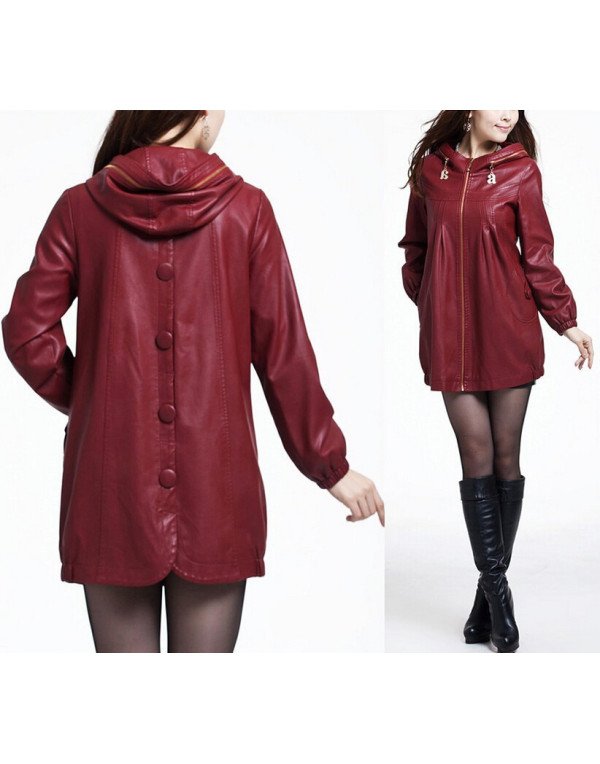 HugMe.fashion Ladies Genuine Leather Long Jacket In Multiple Color LJK34