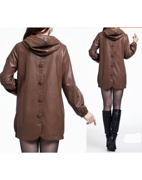 HugMe.fashion Ladies Genuine Leather Long Jacket In Multiple Color LJK34