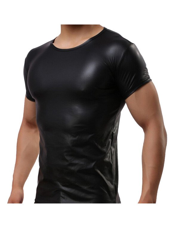 Genuine Sheep Leather T-shirt For Men Slim Fit TS1