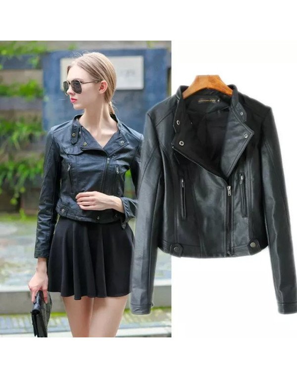 Genuine Leather Short Ladies Leather Jacket LJK41