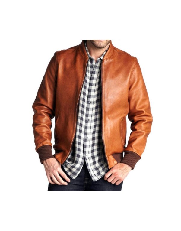 HugMe.fashion Genuine Leather Jacket Motorcycle Jacket For Men JK120