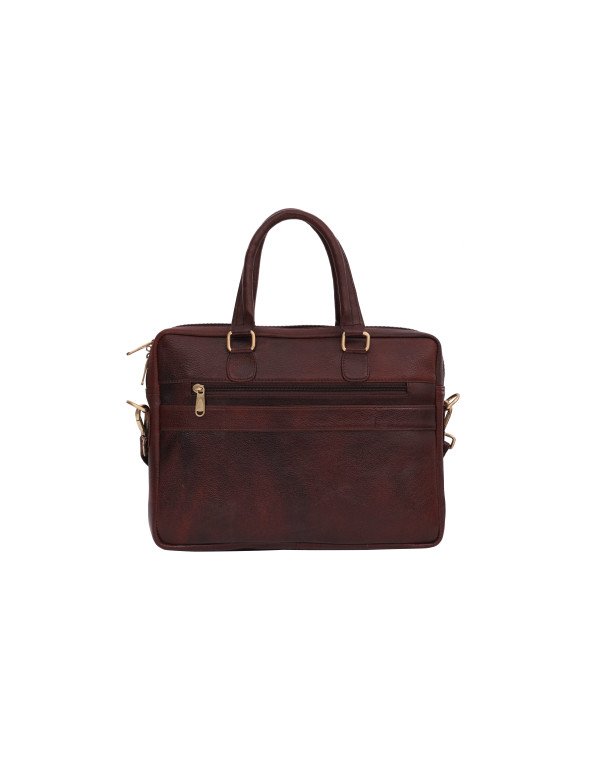 HugMe.Fashion 14" Genuine Leather Office Laptop Bag LB100