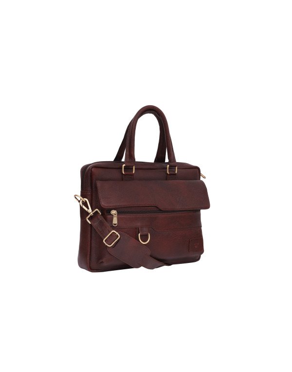 HugMe.Fashion 14" Genuine Leather Office Lapt...