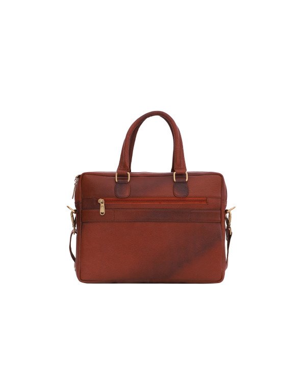 HugMe.Fashion 14" Genuine Leather Office Laptop Bag LB100