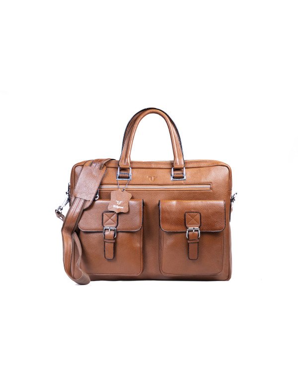 HugMe.Fashion Genuine Leather Shoulder Laptop Bag LB88