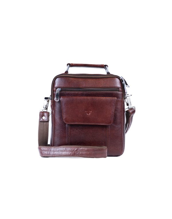HugMe.fashion Genuine Leather Sling Bag In Brown C...