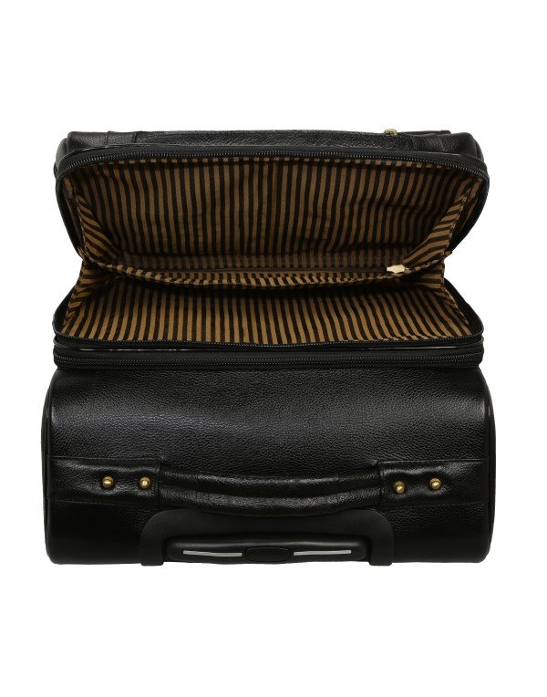 HugMe.fashion Genuine leather Trolley Soft Bag In Black TB16