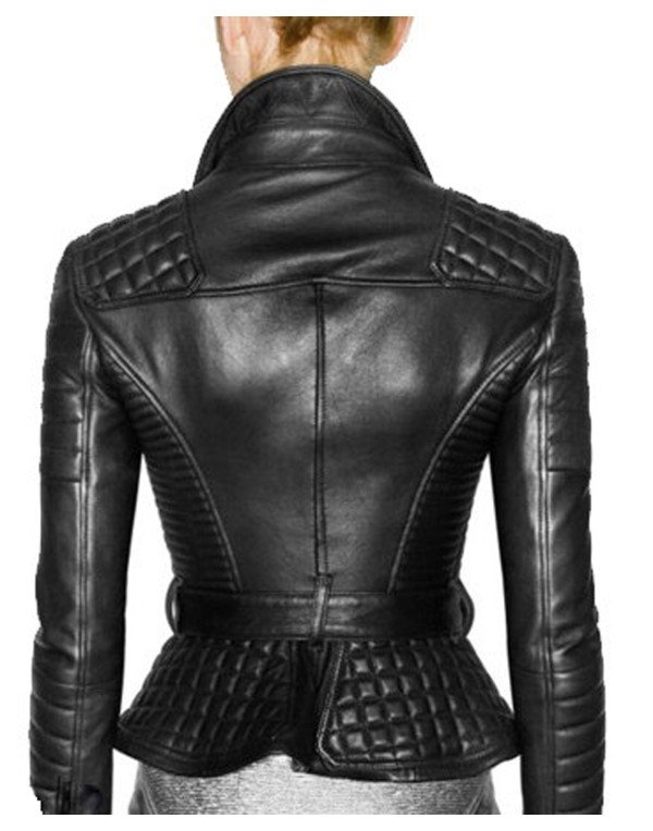 HugMe.fashion New Quilted Fitted Genuine Leather Jacket LJK16