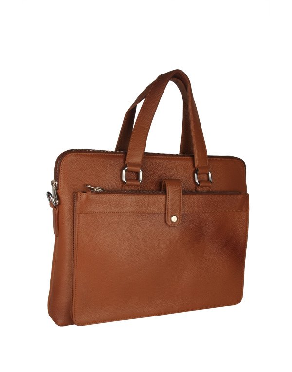 HugMe.fashion NDM Leather Laptop Bag in Brown, Bla...