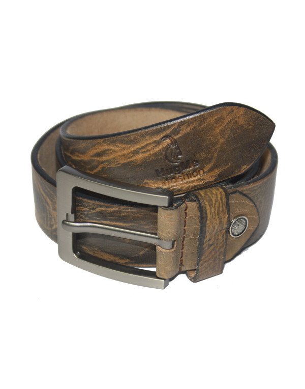 New Men Stylish Design Belt in Brown Color With Pi...