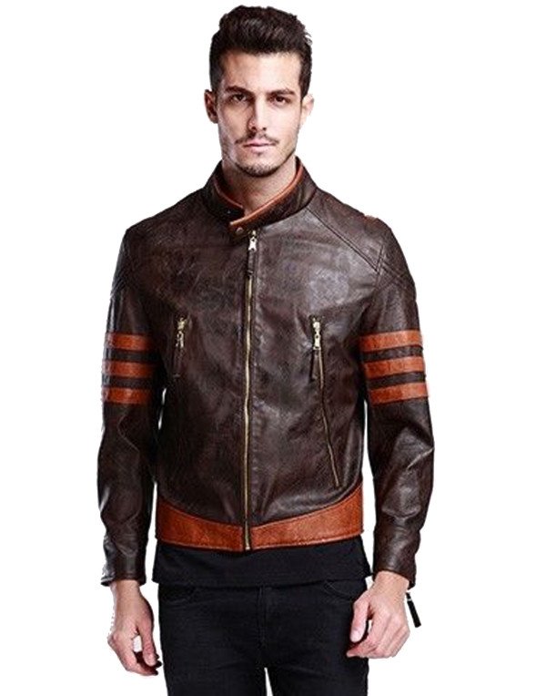 Hollywood wolverine Jacket Motorcycle Mens JK105B