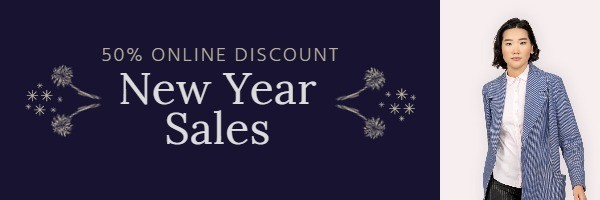 New Year Sales Design Email Header