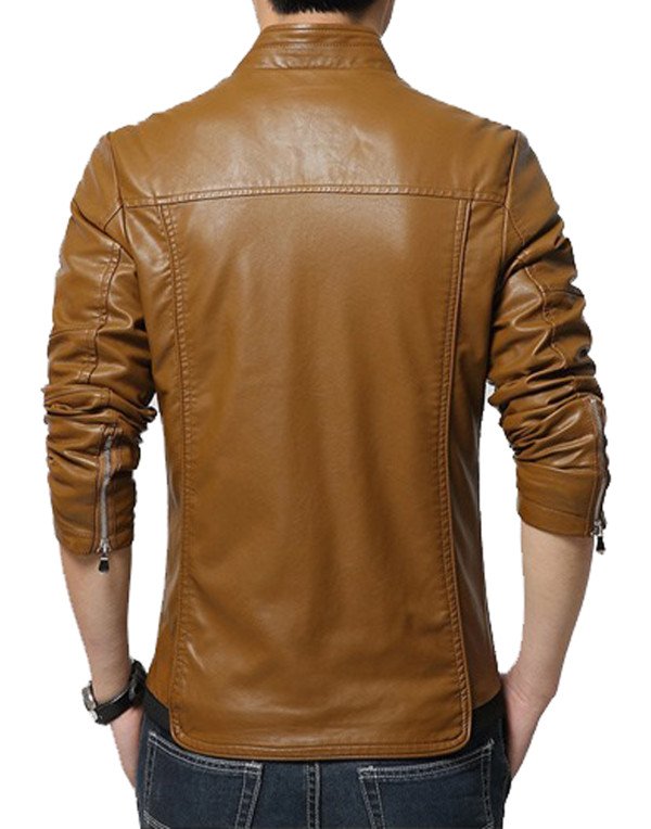 HugMe.fashion Genuine  Leather  Jacket Motorcycle Men's Jacket  Style JK54