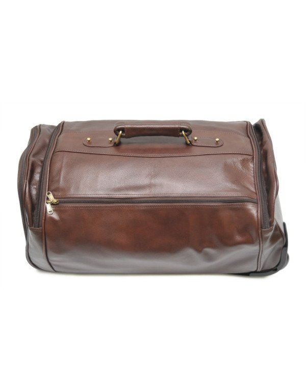 Genuine Leather Travel Duffel Outdoor Luggage 