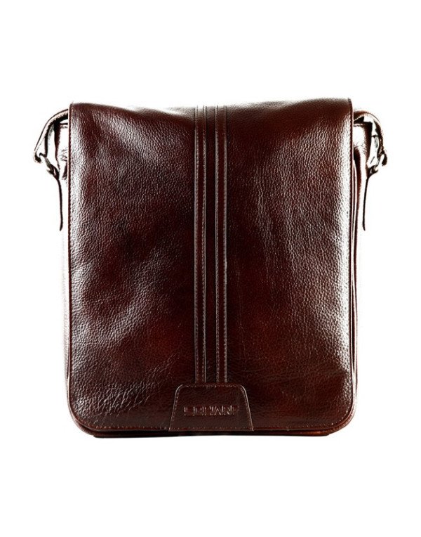 Men Brown Genuine Leather Cross Body Sling Bag