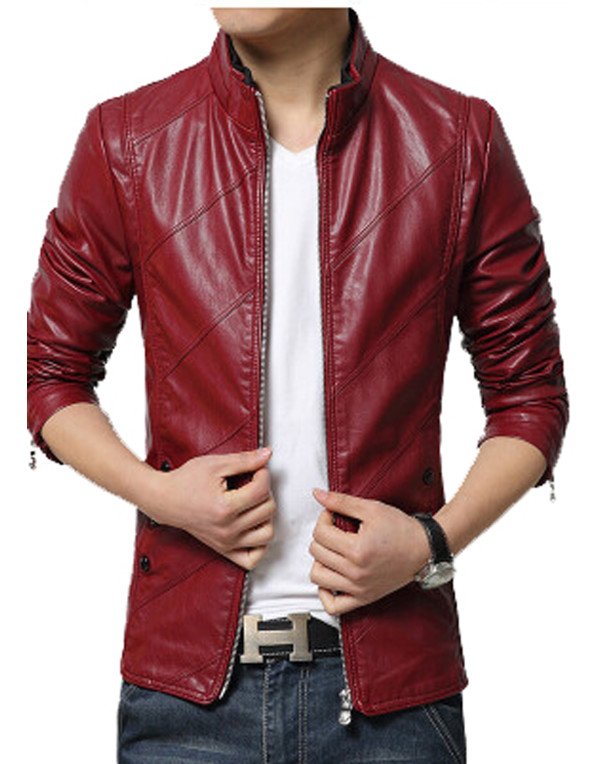 HugMe.fashion Genuine  Leather  Jacket Motorcycle Men's Jacket  Style JK54