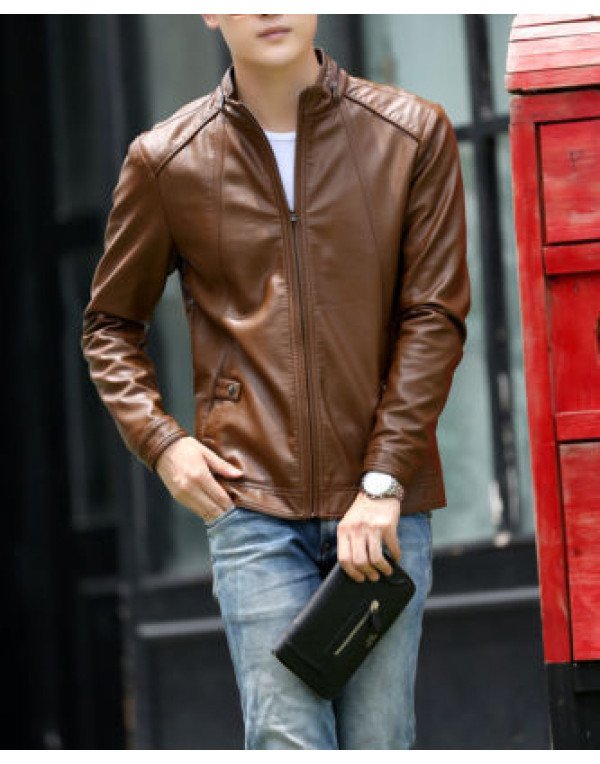  HugMe.fashion Biker Custom Designer Motorcycle Genuine Leather Jacket for Men JK93