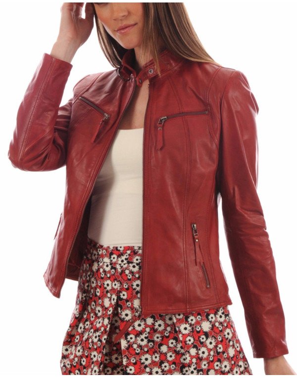 HugMe.fashion Genuine Leather Women Party Night Ja...