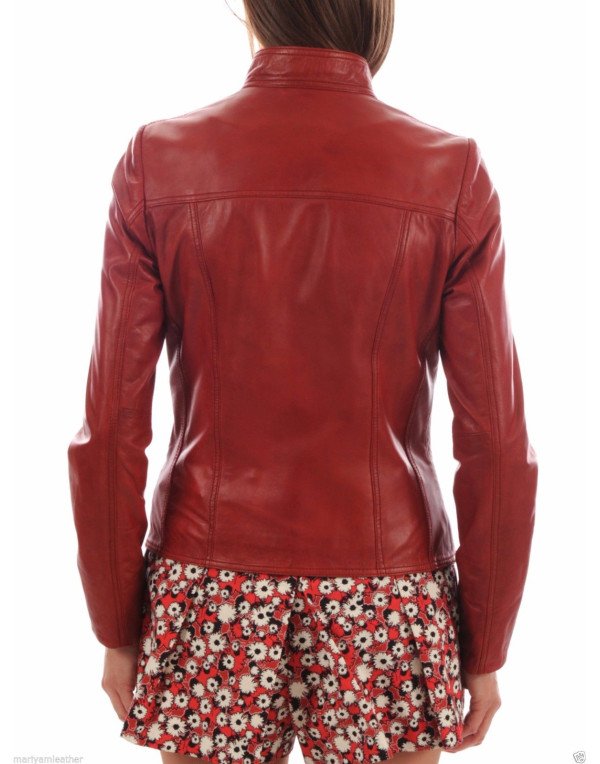 HugMe.fashion Genuine Leather Women Party Night Jacket LJK8