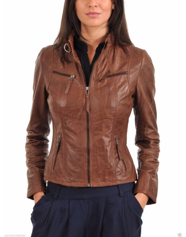 HugMe.fashion Genuine Leather Women Party Night Jacket LJK8