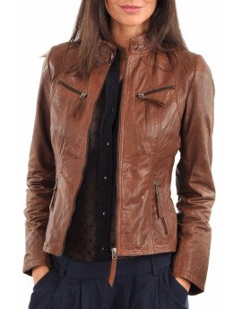HugMe.fashion Genuine Leather Women Party Night Jacket LJK8
