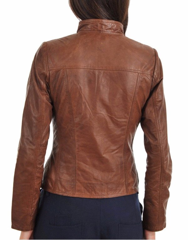 HugMe.fashion Genuine Leather Women Party Night Jacket LJK8