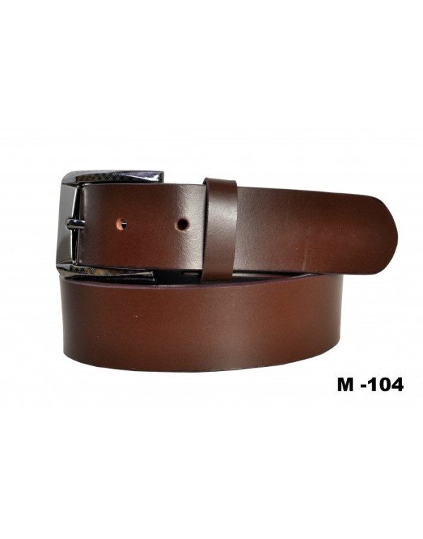 High Quality Genuine Brown Leather Belt for Men wi...