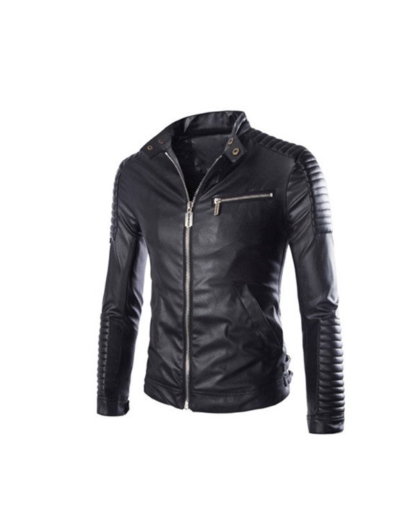 HugMe.fashion Slim Biker Motorcycle jacket In casu...