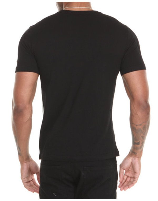 Half Sleeves Genuine SHeep Leather T-shirt Round Neck TS2