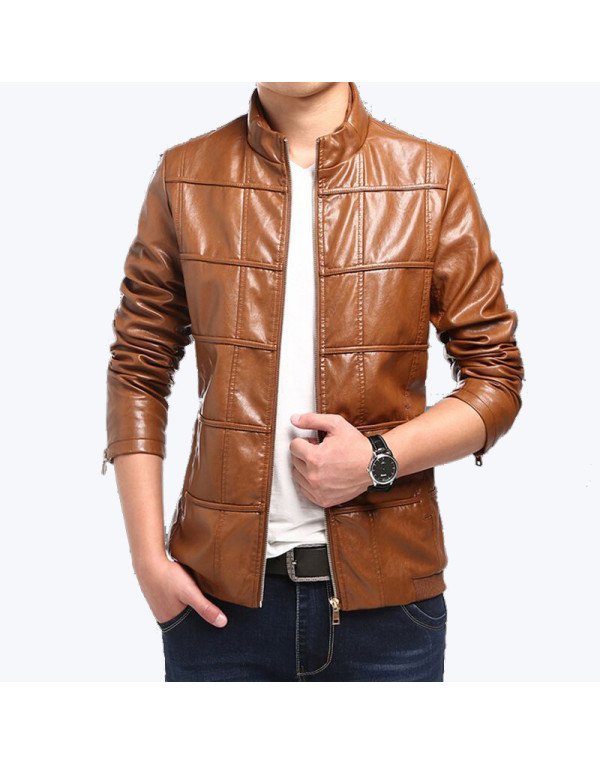 HugMe.Fashion Pure Leather Casual Jacket JK76