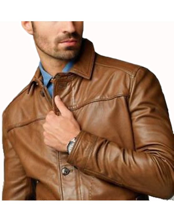 HugMe.Fashion Pure Leather Stylish Coat Cum Jacket JK156